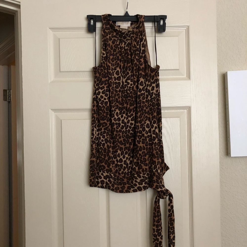 Michael Kors- leopard print top- medium